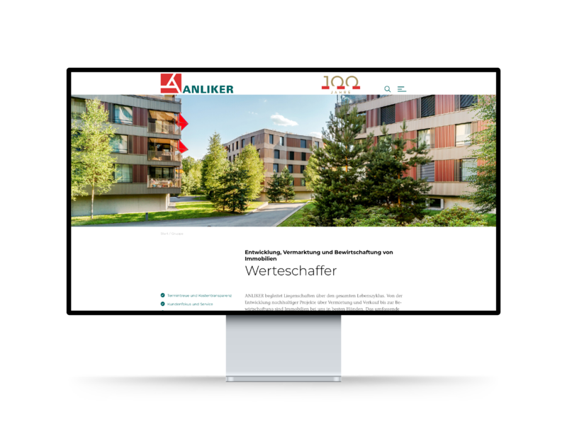 ANLIKER – Neuer Webauftritt